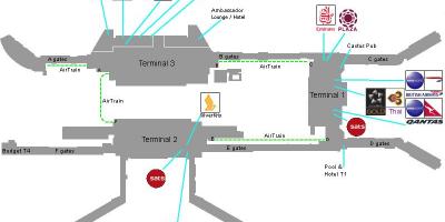 Harta de aeroportul Singapore