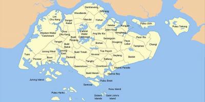 Harta Singapore țară