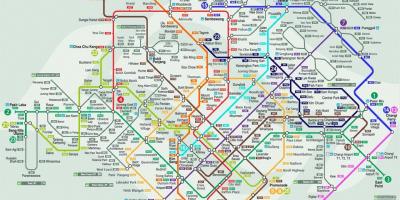 Harta de transport Singapore