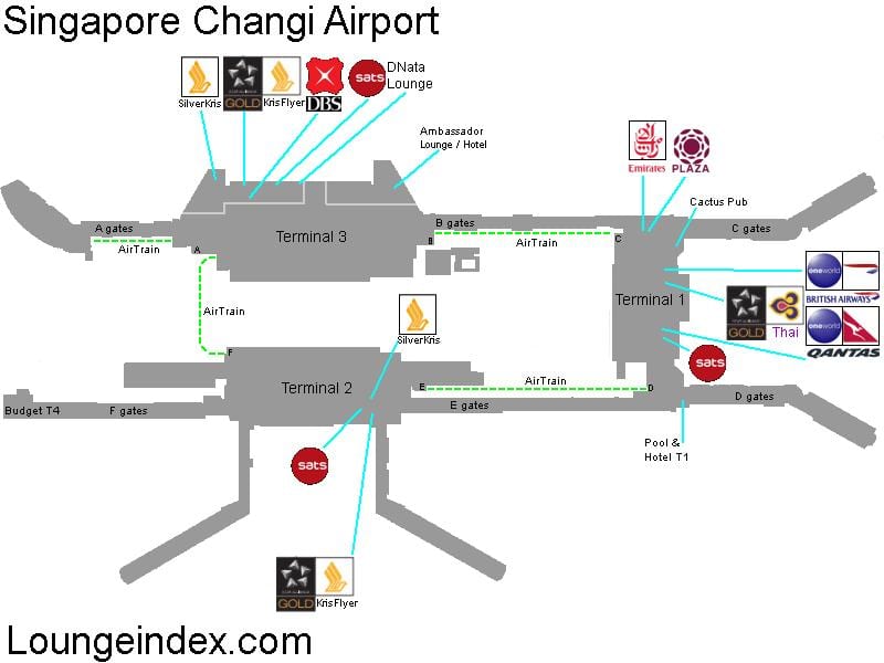 harta de aeroportul Singapore