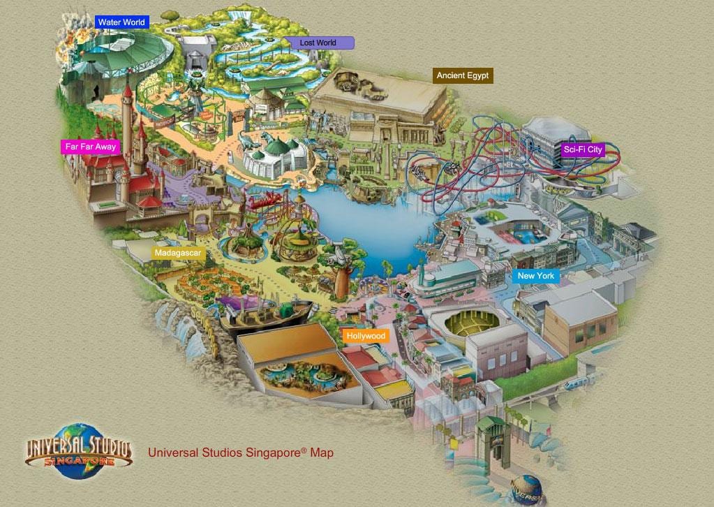 resorts world sentosa hartă