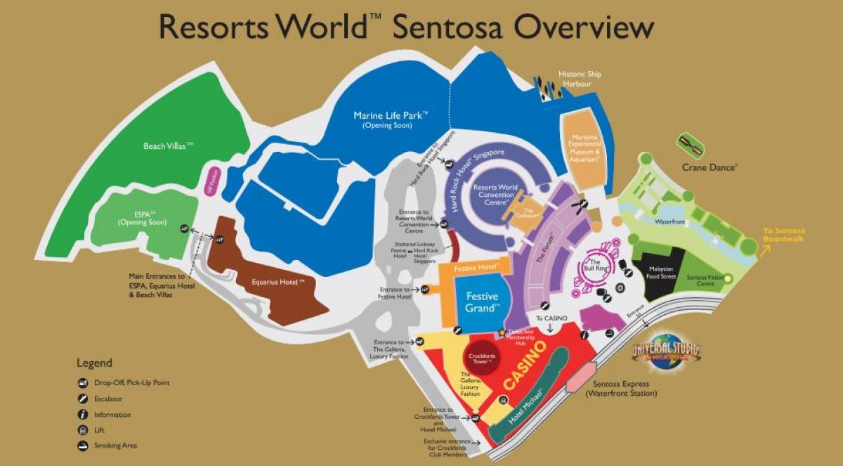 Resorts World Sentosa hartă