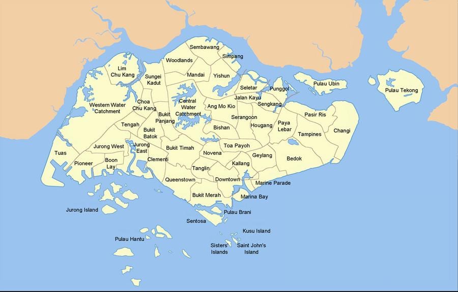 harta Singapore erp