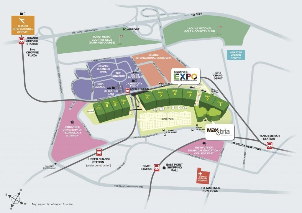 harta Singapore expo