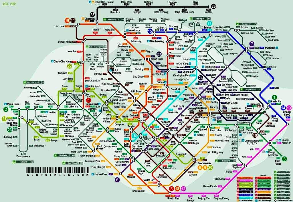 viitorul mrt harta Singapore