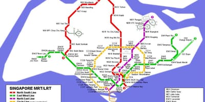 Singapore Mrt hartă