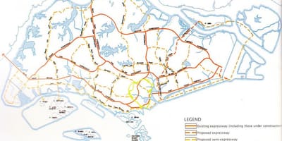 Singapore highway hartă