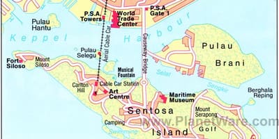 Harta de atracții Singapore