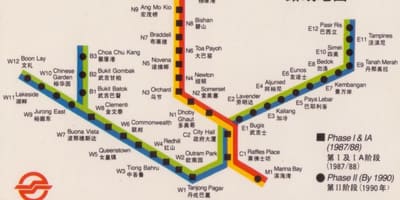 Harta Singapore autostrada