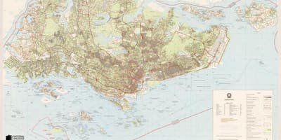 Harta Singapore topografice