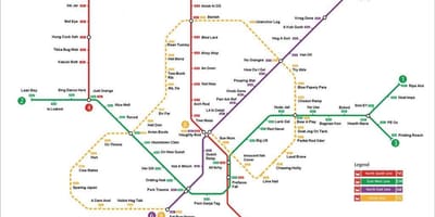 Stația Mrt harta Singapore
